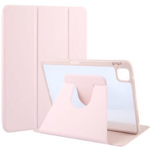 נרתיק פרימיום 360 iPad Air5/11Pro/Air11 2024 - שקוף/ורוד