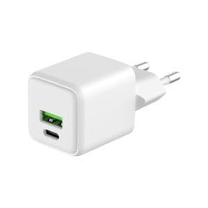 מטען קיר ראש מיני PT225 Type C/USB 25W - לבן