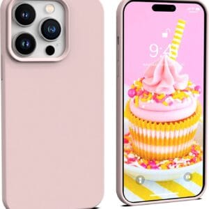מגן גומי Rubber IP15Pro - ורוד פודרה