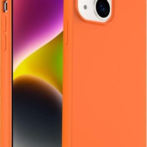מגן גומי Rubber IP15 - כתום