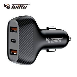 מטען רכב Toiko Q8 50W שלוש יציאות Quick Charge