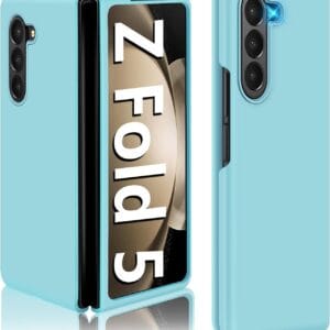 מגן גומי Rubber Sam Z FOLD 5- תכלת