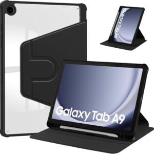 נרתיק פרימיום 360 Tab A9/A11 - שקוף/שחור