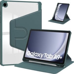 נרתיק פרימיום Tab A9Plus/11 Plus 360- שקוף/ירוק