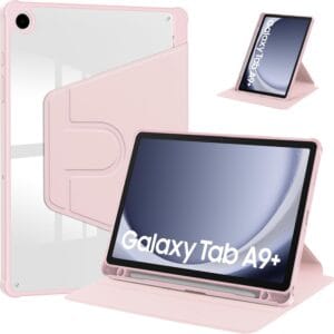 נרתיק פרימיום 360 Tab A9/A11 - שקוף/ורוד