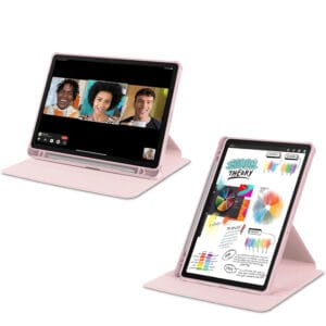 נרתיק פרימיום Tab A9Plus/11 Plus 360- שקוף/ורוד