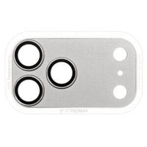 מגן לעדשת מצלמה מטאלי מלא IP17Pro Max-כסף