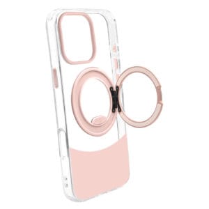 מגן מט Velox MagRing IP16Pro Max- שקוף/ורוד