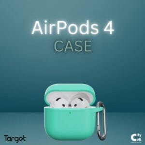 כיסוי סיליקון Target ל-AirPods 4 עם שאקל
