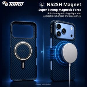 כיסוי מגנטי Toiko Carbon X Pro לאייפון 18 Pro Max – כחול