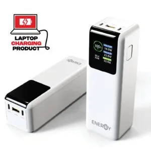 סוללת גיבוי ENERGY EPD27K 27000mAh 100W למחשב נייד – לבן