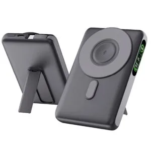 סוללת גיבוי אלחוטית ENERGY MSPD10K 10000mAh MagSafe עם מעמד – שחור