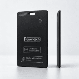 כרטיס איתור חכם דק Power-tech ל-Apple Find My ו-Android Find Hub