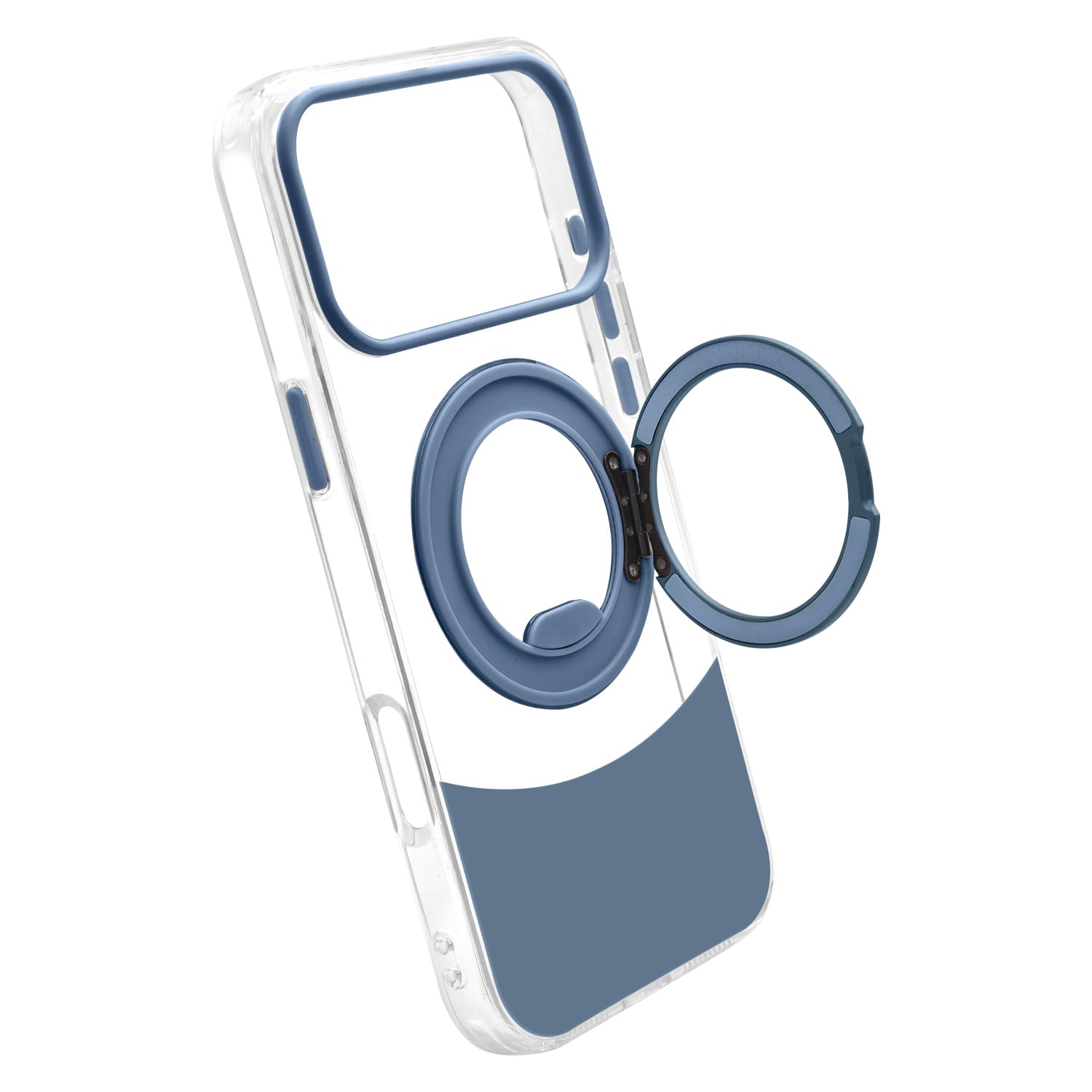 ⁦מגן מט Velox MagRing IP17Pro- שקוף/כחול⁩ – תמונה ⁦7⁩