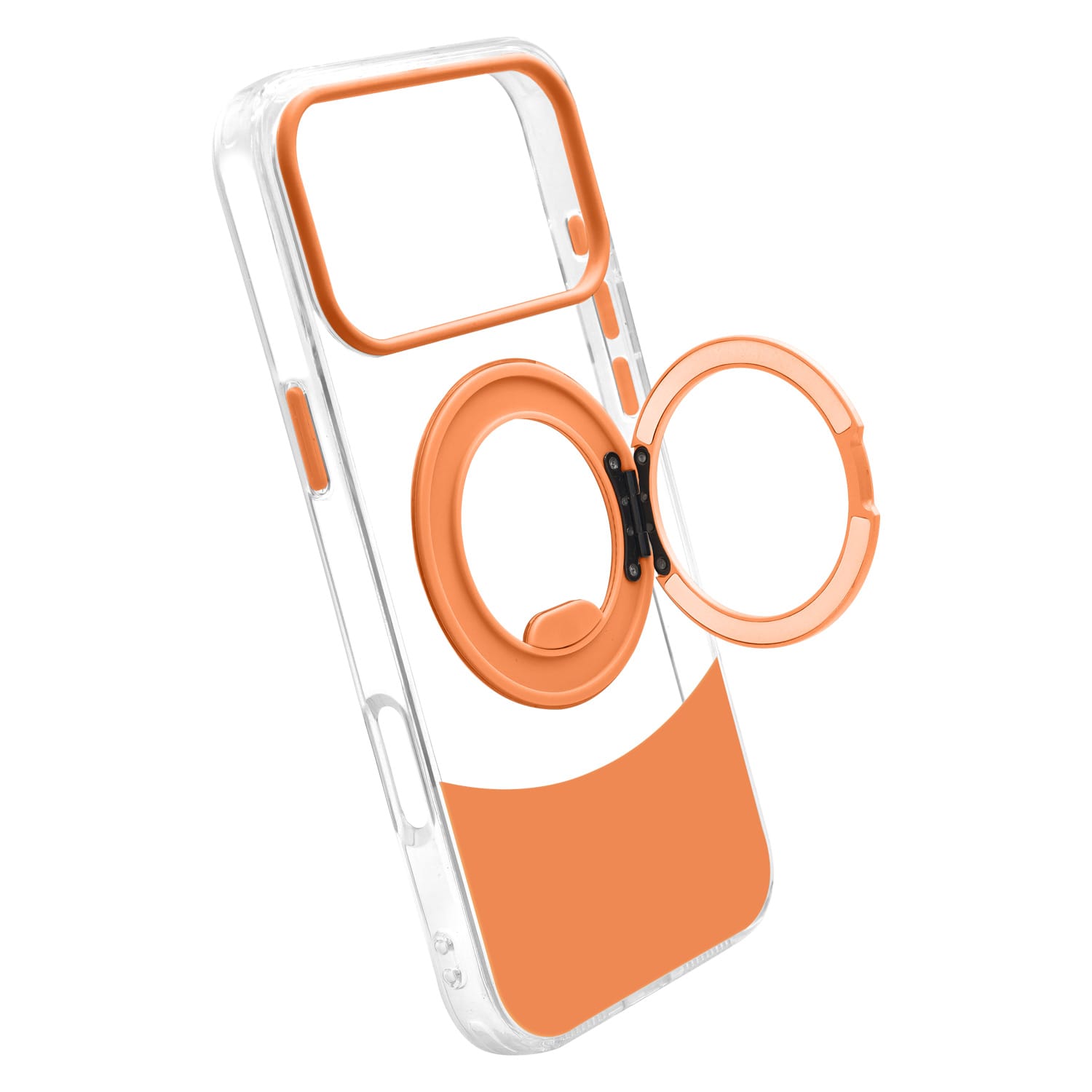 ⁦מגן מט Velox MagRing IP17Pro- שקוף/כתום⁩ – תמונה ⁦7⁩