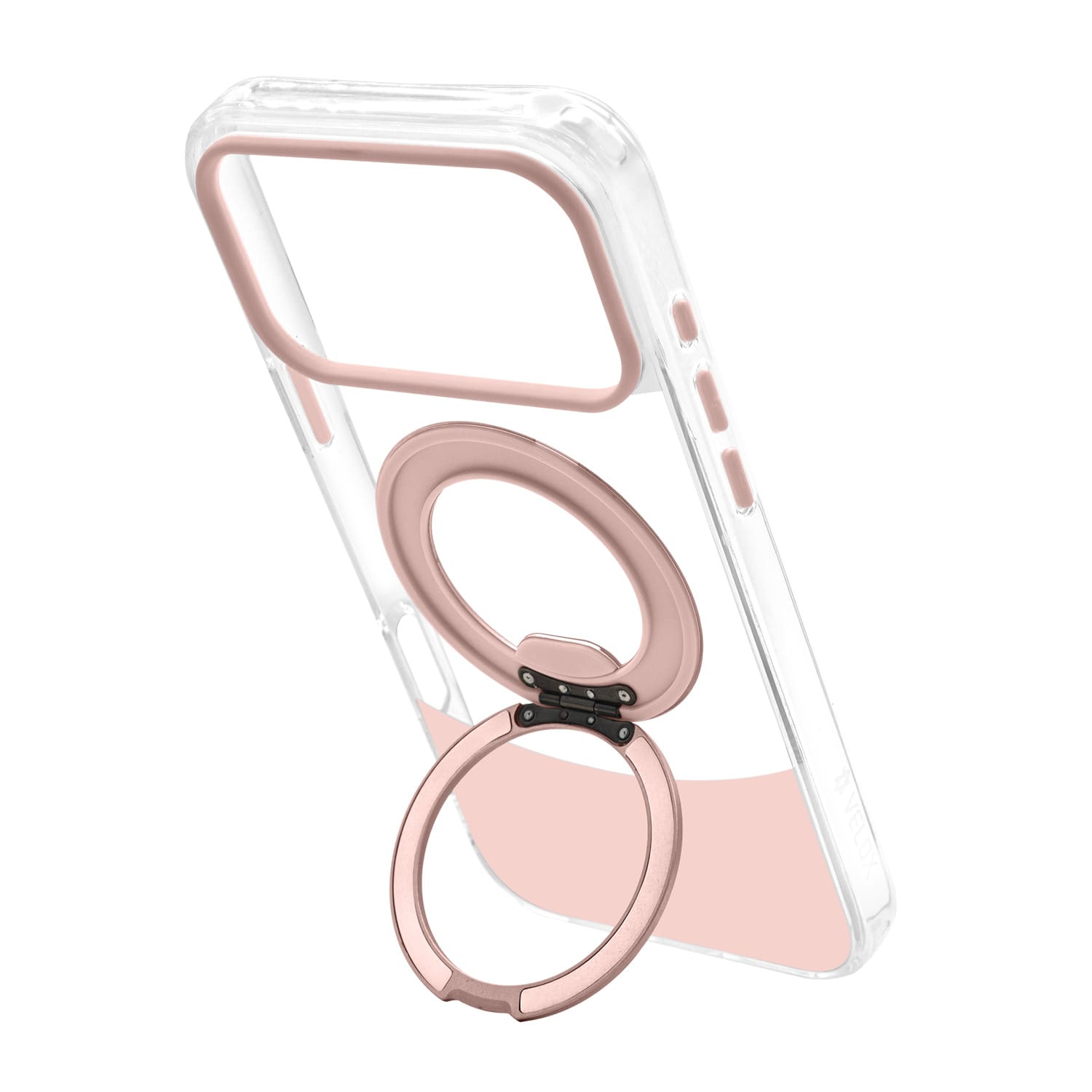 ⁦מגן מט Velox MagRing IP17Pro- שקוף/ורוד⁩ – תמונה ⁦7⁩