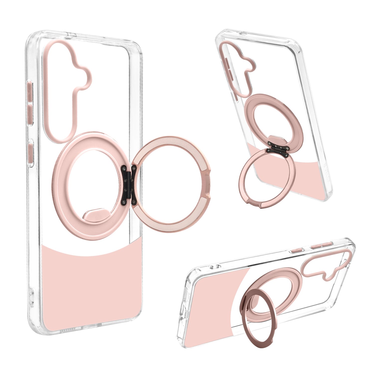 ⁦מגן מט Velox MagRing Sam S26- שקוף/ורוד⁩ – תמונה ⁦12⁩