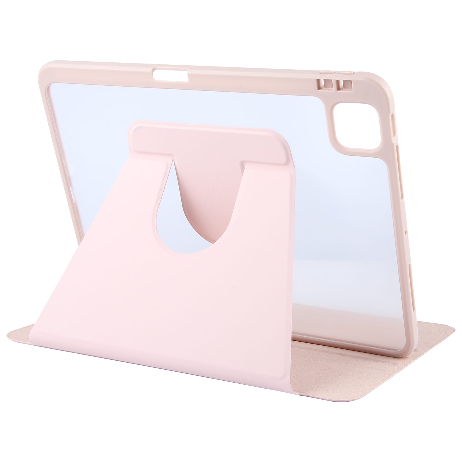 ⁦נרתיק פרימיום 360 iPad Air5/11Pro/Air11 2024 - שקוף/ורוד⁩ – תמונה ⁦3⁩