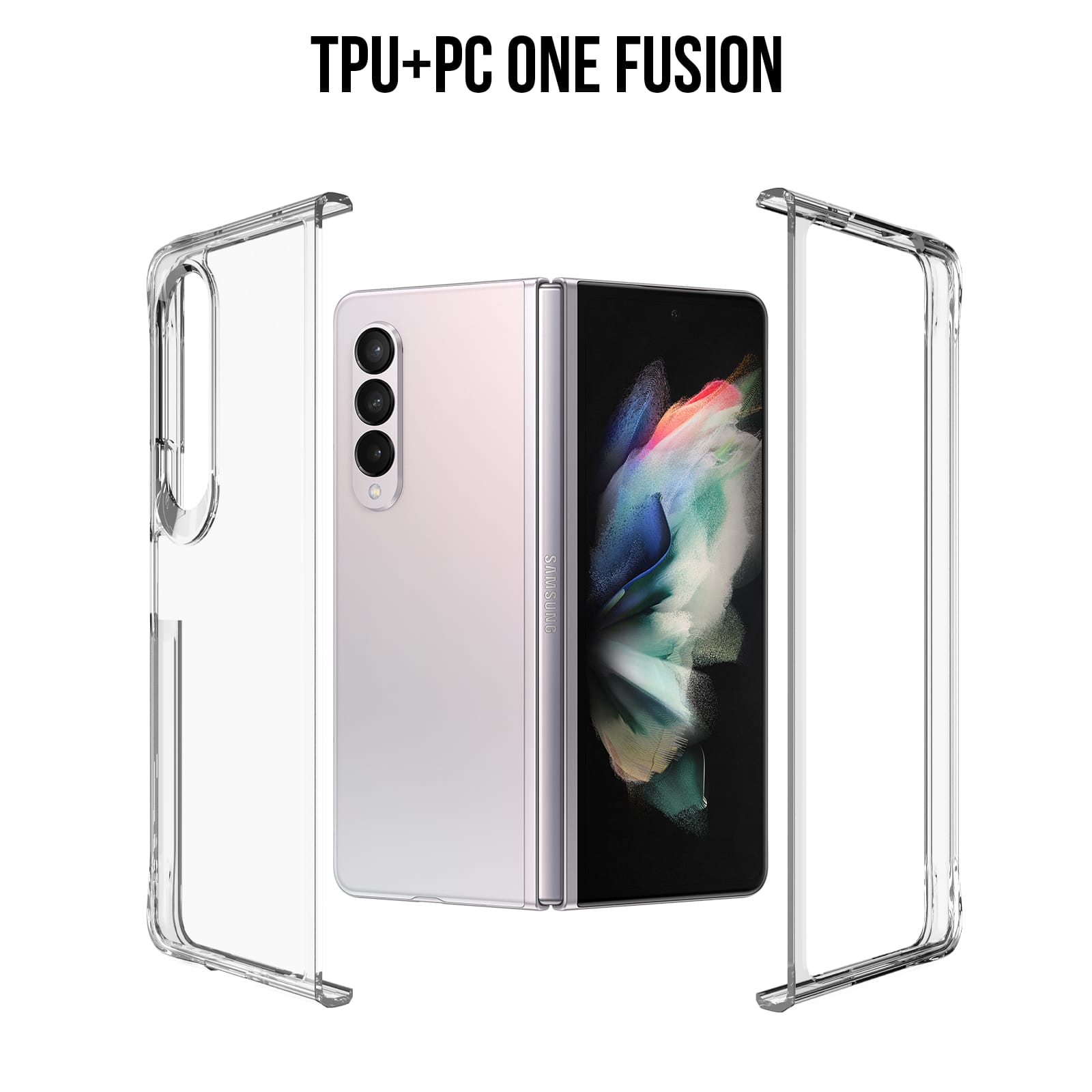 ⁦מגן שקוף גב קשיח Samsung Galaxy Fold 3⁩ – תמונה ⁦4⁩